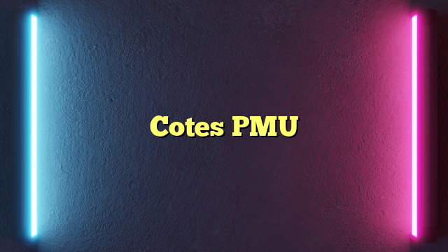 Cotes PMU