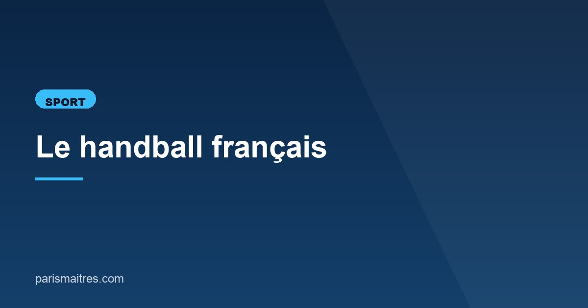 Illustration de l'article consacré au handball français