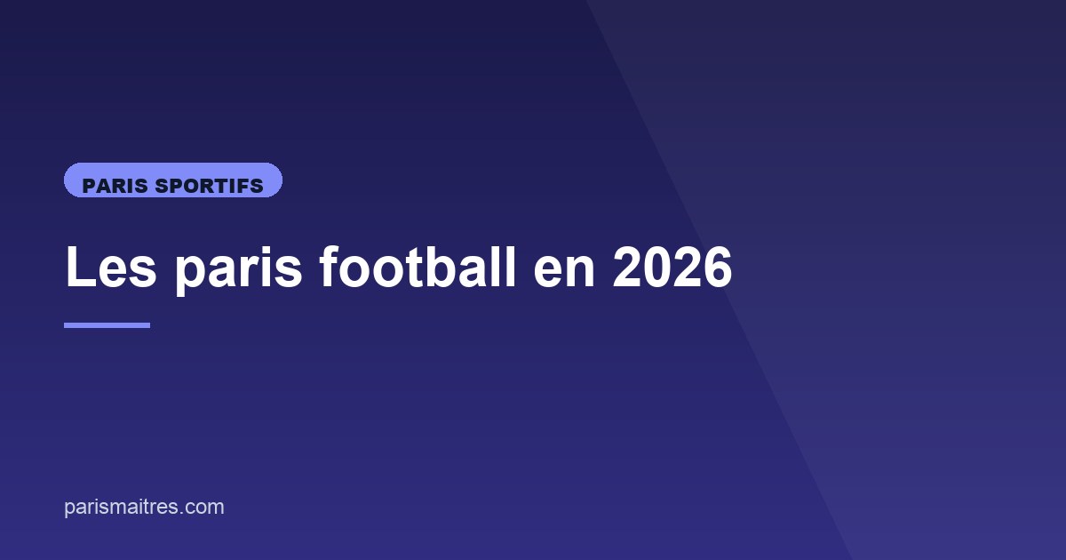 Illustration de l'article consacré aux paris football