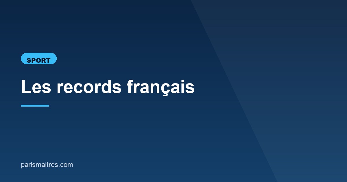 Illustration de l'article consacré aux records français